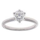 Platinum 1.00ct Diamond Solitaire Ring