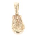 9ct Yellow Gold Cubic Zirconia Boxing Glove Pendant