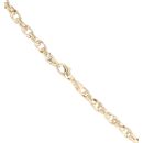 9ct Yellow Gold Patterned and Plain Fancy Chain 30"