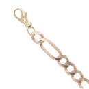 9ct Yellow Gold Figaro Bracelet 9"