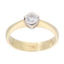 18ct Yellow And White Gold 0.25ct Diamond Solitaire Ring