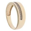 9ct Yellow Gold 0.10ct Diamond Signet Ring