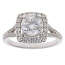 18ct White Gold 1.80ct Brilliant Cut Diamond Cluster Ring