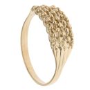 9ct Yellow Gold Five Row Keeper Ring