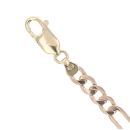 9ct Yellow Gold Figaro Bracelet 7"