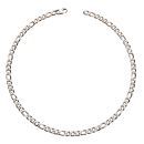 Stainless Steel Matte and Polished Figaro Chain