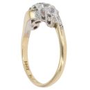 18ct Yellow And White Gold Cubic Zirconia Five Stone Ring