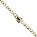 14ct Yellow Gold Monaco Patterned Curb Flex Lock Chain 18"