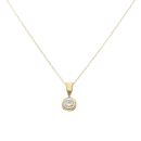 18ct Yellow Gold 0.50ct Brilliant Cut Diamond Solitaire Pendant and Chain 18"