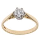 18ct Yellow Gold 0.51ct Brilliant Cut Diamond Solitaire Ring