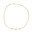 9ct Yellow Gold Twist Curb Bracelet 7.5"