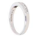 18ct White Gold 0.35ct Brilliant Cut Diamond Half Eternity Ring