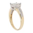 18ct Yellow Gold 0.75ct Diamond Cluster Ring