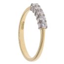 18ct Yellow Gold 0.33ct Brilliant Cut Diamond Five Stone Ring