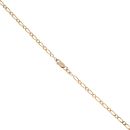 9ct Yellow Gold Oval and Round Links Chain 20"