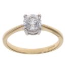 18ct Yellow Gold 1.00ct Brilliant Cut Diamond Solitaire Ring