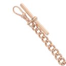 9ct Rose Gold Albert T-Bar Bracelet 8"