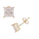 14ct Yellow Gold Cubic Zirconia Stud Earrings