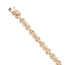 9ct Yellow Gold Fancy Bracelet 7.5"