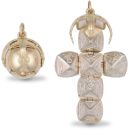 9ct Yellow Gold Masonic Ball - Silver Interior