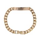 9ct Yellow Gold Curb I.D Bracelet 8"