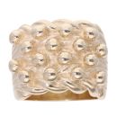 9ct Yellow Gold Four Row Keeper Ring