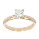 9ct Yellow Gold Diamond Solitaire Ring