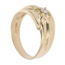 9ct Yellow Gold Cubic Zirconia Signet Ring