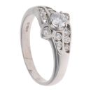 18ct White Gold 0.60ct Brilliant Cut Diamond Fancy Ring