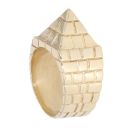 9ct Yellow Gold Pyramid Ring