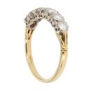 18ct Yellow Gold 0.85ct Brilliant Cut Diamond Half Eternity Ring