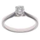 18ct White Gold 0.33ct Brilliant Cut Diamond Solitaire Ring