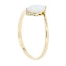 9ct Yellow Gold Created Opal Single Stone Ring