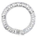 Silver Patterned Fancy Bracelet 8" By Icesia