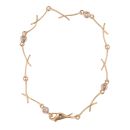 9ct Yellow Gold 0.05ct Diamond Bracelet 7"