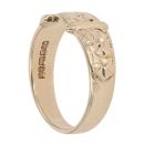 9ct Yellow Gold Patterned Buckle Ring