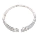 14ct White Gold 5.00ct Brilliant Cut Diamond Bangle