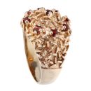 9ct Yellow Gold Ruby Stone Set Ring