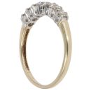 9ct Yellow Gold 0.33ct Brilliant Cut Diamond Half Eternity Ring