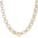 9ct Yellow Gold Cubic Zirconia Belcher Chain 24"