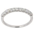 18ct White Gold 0.45ct Brilliant Cut Diamond Half Eternity Ring