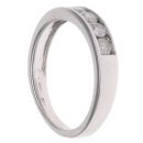 9ct White Gold 0.50ct Brilliant Cut Diamond Five Stone Ring