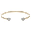 9ct Yellow Gold 0.40ct Diamond Torque Bangle