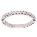18ct White Gold 1.10ct Diamond Full Eternity Ring