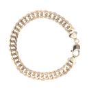 9ct Yellow Gold Double Curb Bracelet 8"