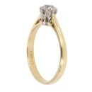 18ct Yellow Gold 0.50ct Old Cut Diamond Solitaire Ring