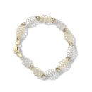 9ct Yellow And White Gold Celtic 7" Bracelet