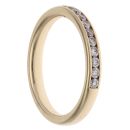 9ct Yellow Gold 0.33ct Brilliant Cut Diamond Half Eternity Ring