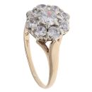 9ct Yellow Gold Cubic Zirconia Cluster Ring