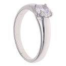 9ct White Gold Cubic Zirconia Solitaire Ring